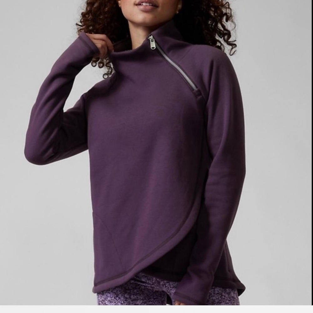 ATHLETA karma Asymmetrical Zip Jacket SIZE 1X